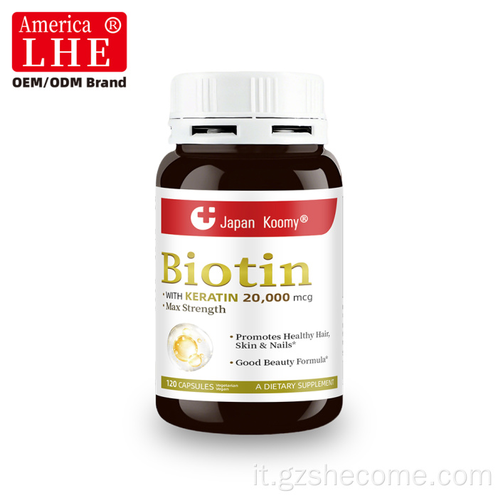 L'integratore di biotina Shecome supporta capelli sani, pelle e unghie